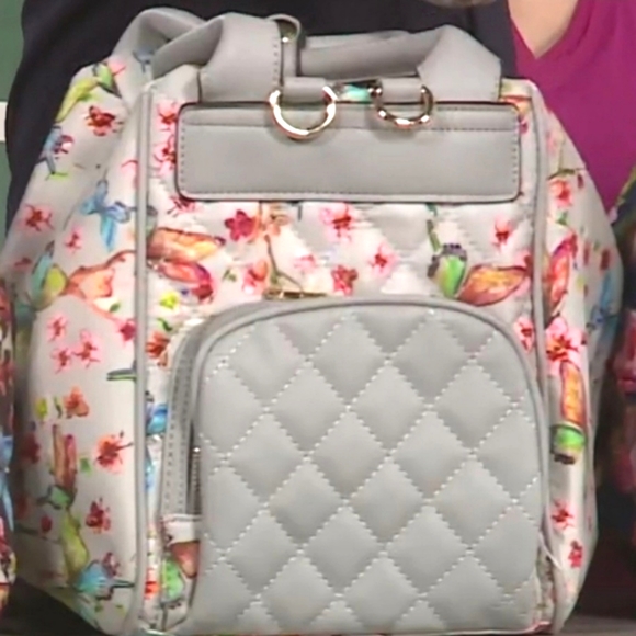 3 in 1 Butterfly Print Crossbody Handbag backpack - Picture 14 of 14